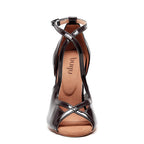 Starlette - Black Vegan Patent  - Street Sole