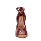 Starlette - Burgundy Vegan Patent  - Street Sole