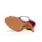 Starlette - Burgundy Vegan Patent  - Street Sole