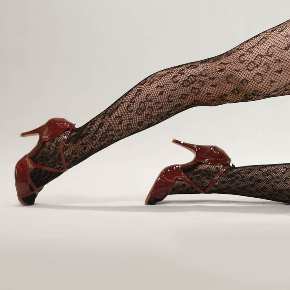 Starlette - Burgundy Vegan Patent  - Street Sole