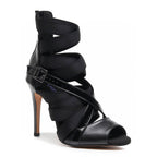 Stay Strapped - Black Vegan Leather - Street Sole