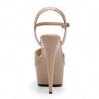 Tate - Dark Tan Wet Look - Street Sole