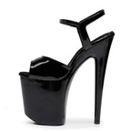 Tate - Black Wet Look - Street Sole