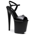 Tate - Black Vegan Leather - Street Sole