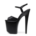 Tate - Black Vegan Leather - Street Sole