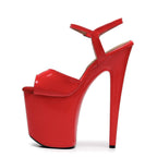 Tate - Red Vegan Patent - Street Sole
