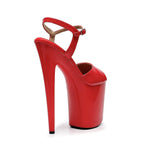 Tate - Red Vegan Patent - Street Sole