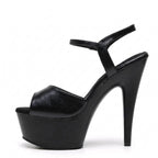 Tate - Black Vegan Leather - Street Sole