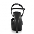 Tate - Black Vegan Leather - Street Sole