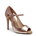 Tatti - Gold Vegan Leather and Champaign Glitter - Street Sole
