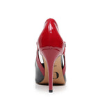 Tatti - Black and Burgundy Vegan Patent - Street Sole