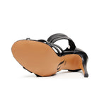 Teagan - Black Vegan Leather   - Street Sole