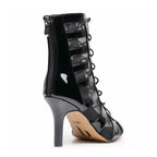 Tempest Wide Fit - Black Vegan Patent - Street Sole