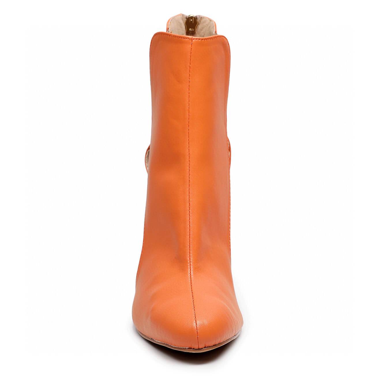 Thrive - Orange Vegan Leather - Rubber Sole