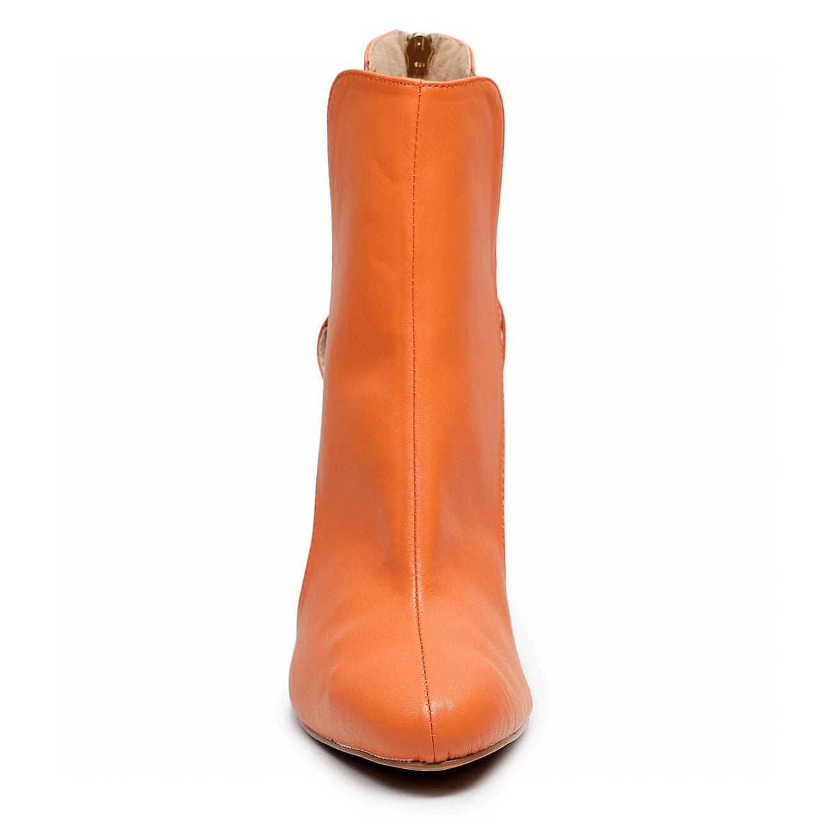 Thrive - Orange Vegan Leather - Suede Sole - Dance Floor Only