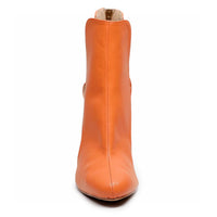 Thrive - Orange Vegan Leather - Suede Sole - Dance Floor Only