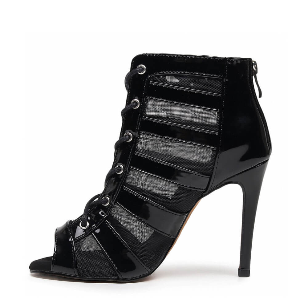 Tierre - Black Vegan Patent - Street Sole