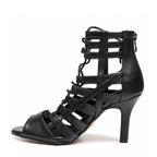 Tiyah Wide Fit - Black Vegan Leather - Street Sole