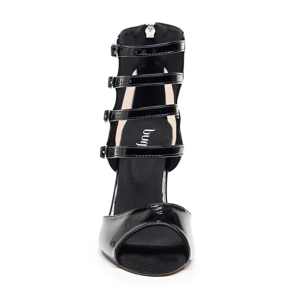 Treasure - Black Vegan Patent  - Street Sole