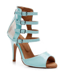 Treasure - Pastel Blue Vegan Patent - Street Sole