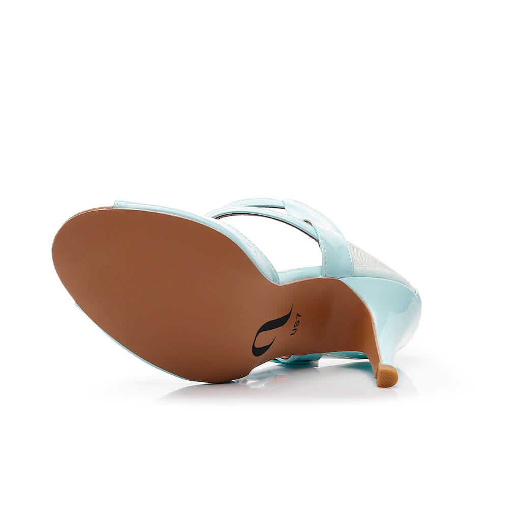Treasure - Pastel Blue Vegan Patent - Street Sole