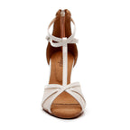 Tylar - Ivory Vegan Patent - Suede Sole