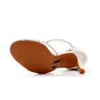 Tylar - Ivory Vegan Patent - Suede Sole