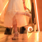 Tylar - Ivory Vegan Patent - Suede Sole