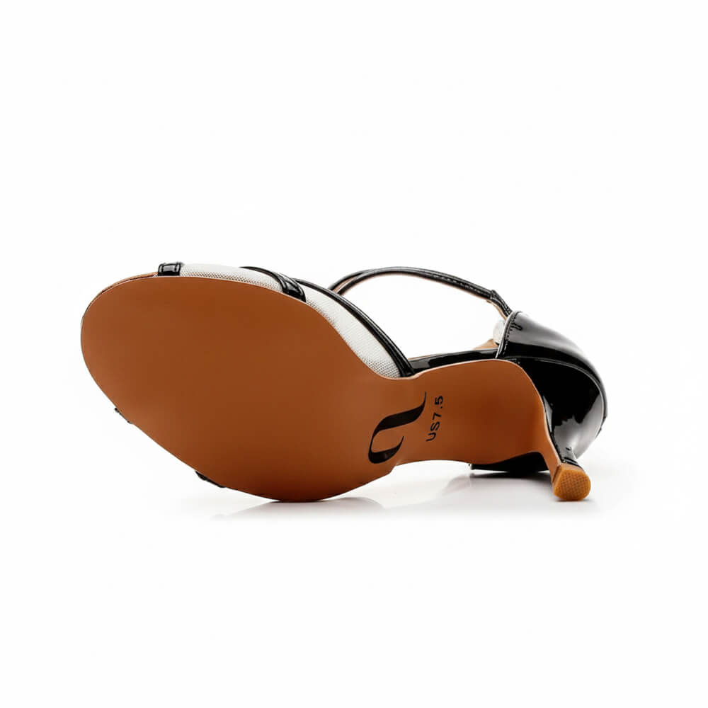 Tylar - Black Vegan Patent  - Street Sole