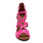 Vera - Hot Pink Vegan Leather - Street Sole