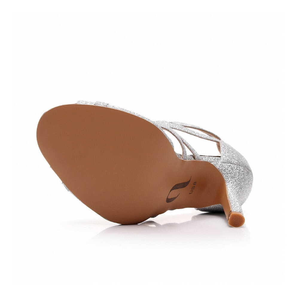 Vera Wide Fit - Silver Glitter - Street Sole