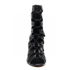 Vikky - Black Vegan Leather - Street Sole