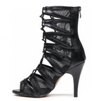 Vikky - Black Vegan Leather - Street Sole