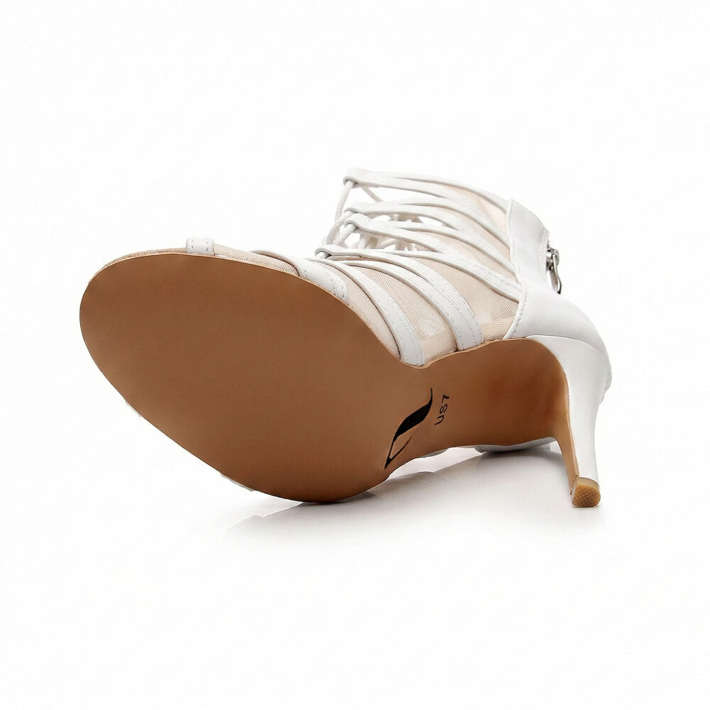 Vikky - White Vegan Leather - Street Sole