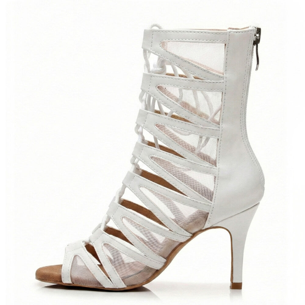 Vikky - White Vegan Leather - Street Sole