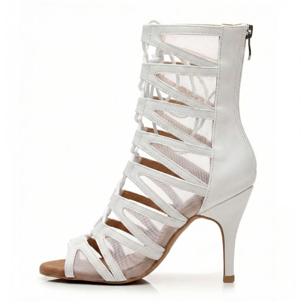 Vikky - White Vegan Leather - Street Sole