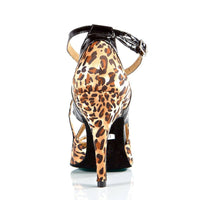 Arlette - Leopard Satin - Street Sole