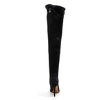 Whitneyy - Vegan Ultra Stretch Suede Black - Street Sole - Thigh Variant Three