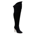 Whitneyy - Vegan Ultra Stretch Suede Black - Street Sole - Thigh Variant Four