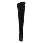 Whitneyy - Vegan Ultra Stretch Suede Black - Street Sole - Thigh Variant Four