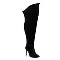 Whitneyy - Vegan Ultra Stretch Suede Black - Street Sole - Thigh Variant Five