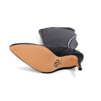 Whitneyy - Vegan Ultra Stretch Suede Black - Street Sole - Thigh Variant Five