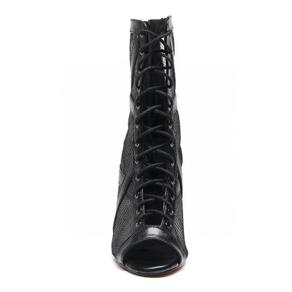 Xiomara - Black Vegan Leather - Street Sole