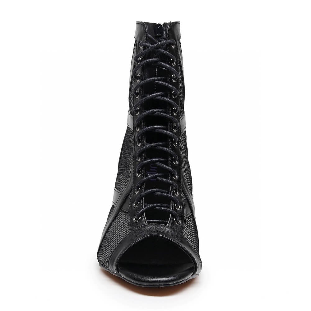 Xiomara Wide Fit - Black Vegan Leather - Street Sole