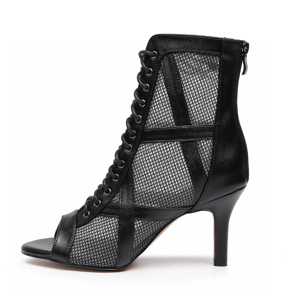 Xiomara Wide Fit - Black Vegan Leather - Street Sole