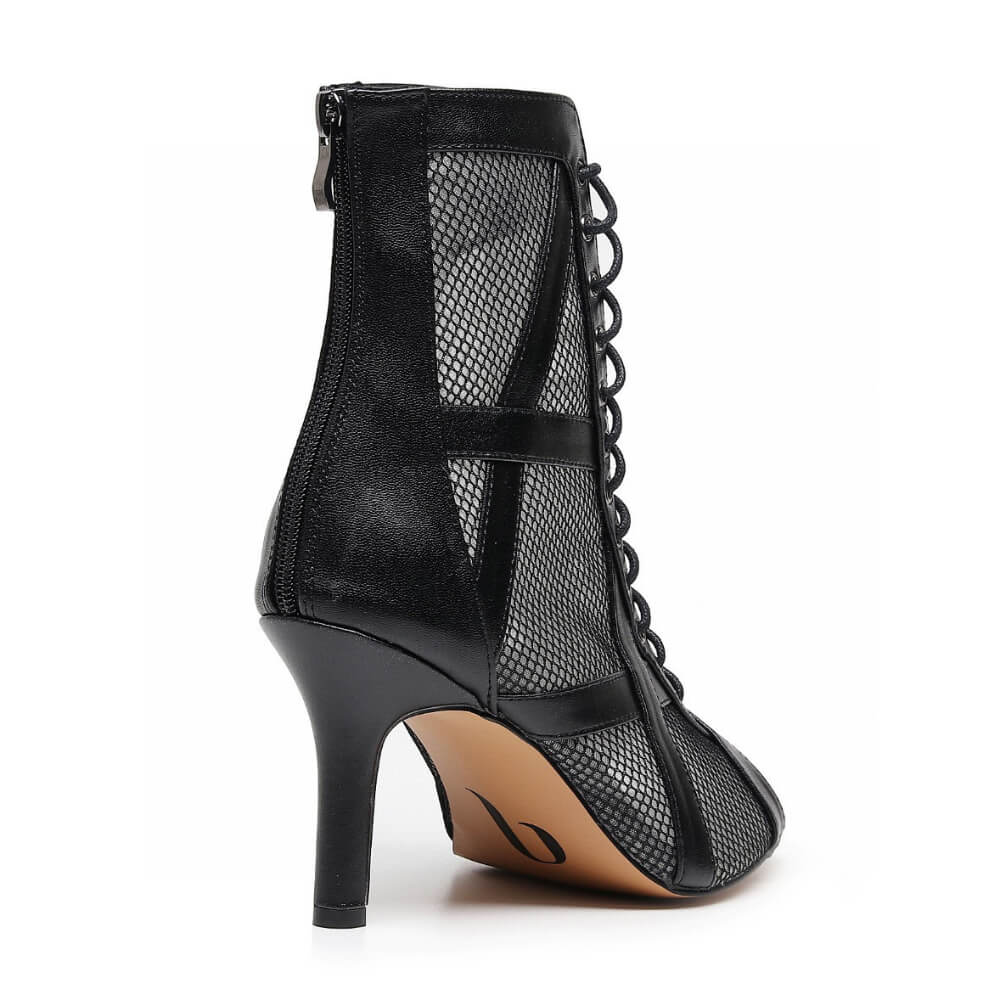 Xiomara Wide Fit - Black Vegan Leather - Street Sole