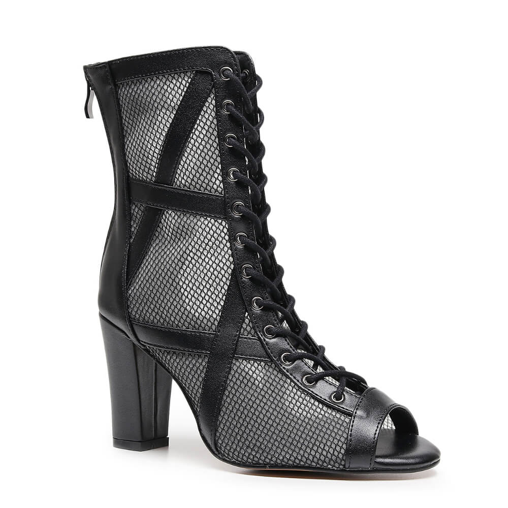 Xiomara Wide Fit - Black Vegan Leather - Street Sole