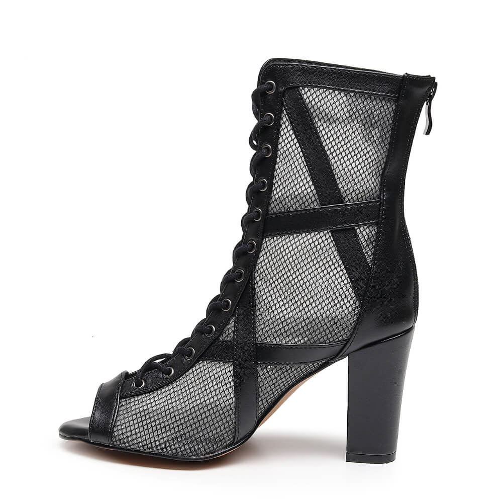 Xiomara Wide Fit - Black Vegan Leather - Street Sole