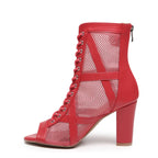 Xiomara Wide Fit - Red Vegan Leather - Street Sole