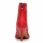 Xiomara Wide Fit - Red Vegan Leather - Street Sole